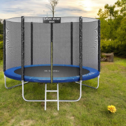 Батут Atlas Sport 435 см (14ft) Basic с лестницей, максимальная нагрузка 150 кг.